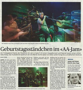 AAJam Konzert Artikel